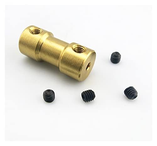 Greendhat Koppeling 5 stks Messing Flexibele As Koppeling voor Motor Transmissie Connector As 2/3/4/5/6 mm (Binnendiameter: 3 mm tot 5 mm) printeronderdelen (Maat: 4 mm tot 5 mm)