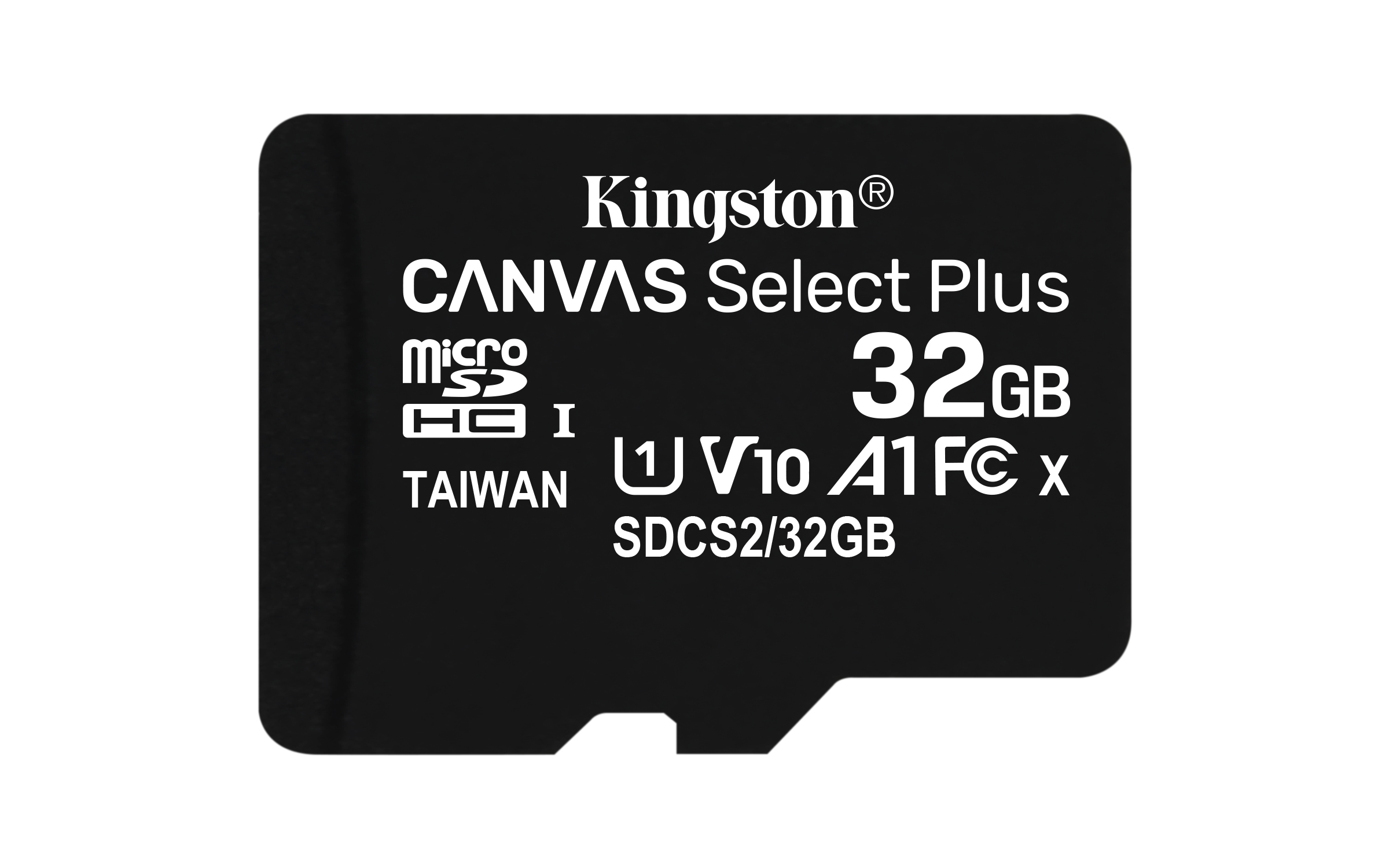 Kingston Technology   32GB micSDHC Canvas Select Plus 100R A1 C10 kaart + ADP