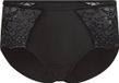 Hunkemöller Dames Lingerie Superslip midi kant - Zwart - maat L