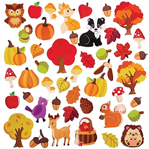 Baker Ross FX107 Herfst schuim Stickers - Pak van 100
