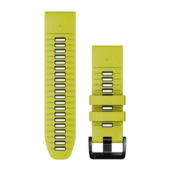 Garmin QuickFit® 26mm Watch Band - Electric Lime/Graphite Silicone