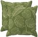 vidaXL - Kussensloop - 2 stuks - Houten Blad Design - 60 x 60 cm - Polyester
