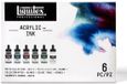 Liquitex 3699355 Professional Acrylic Ink Set – Muted Collection + Titanium White 6×30 ml