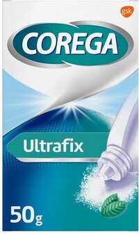 Corega Ultrafix Kleefpoeder Kunstbitverzorging 50 gr