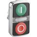 Schneider Electric ZB4BW7A3741 Harmony ZB4BW7A3741 Dubbele drukknop Verlicht 2 knoppen Groen, Rood 1 stuk(s) Single