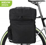 Dubbele Fietstas 40 Liter - Waterdicht - Zwart - Universeel