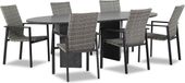 Lifestyle Garden Furniture Upton/Graniet 240 cm dining tuinset 7-delig stapelbaar
