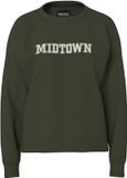 Pieces Trui Pcrisso Ls O-neck Loose Sweat Pwp B 17162357 Forest Night/midtown Dames Maat - S