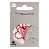 Tulip Tulip Heart XL Stitch Marker, Red – 1 piece
