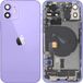 Apple Coque Batterie iPhone 12, Avec Châssis Central, Pièces Complètes, Violet, Échange Premium