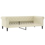 VidaXL Slaapbank Crème Kunstleer 235 x 90 x 68 cm