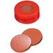 neochrom 7-0753 PE-snelringdoppen, ND 11, 6 mm gat, septum 1,0 mm natuurrubber, rood (100 stuks)