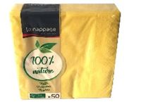 Le Nappage papieren servetten Cellulose Geel 50 stuk(s)