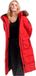 Superdry Everest Longline Puffer Jacket - Deep Red - Women's XS