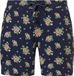 Pastunette Blauwe pyjamashort roosjes - Blauw - Maat XS