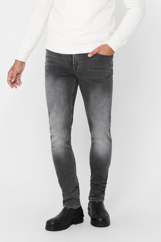 ONLY & SONS Regular Fit Jeans Men - Grey Denim - W29/L30