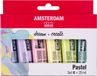 Amsterdam Standard Series acrylverf pastel set | 6 x 20 ml