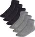 Falke Sokken FALKE Happy 6P SN Set van 6 Zwart/Grijs Kinderen Schoenmaat 23-26 Katoen/Polyamide/Elastaan Unisex Sneakersokken