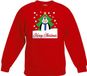 Bellatio Decorations Rode kersttrui pinguin voor kerstboom voor jongens en meisjes - Kerstruien kind 152/164