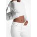 Michael Kors Sac bandoulière moyen Opt/allum Taille : OS | Sacs à main Outlet | Femmes | Blanc