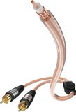 INAKUSTIK Star II Subwoofer kabel Y Cinch - 2x Cinch 2,0 m