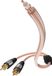 INAKUSTIK Star II Subwoofer kabel Y Cinch - 2x Cinch 2,0 m