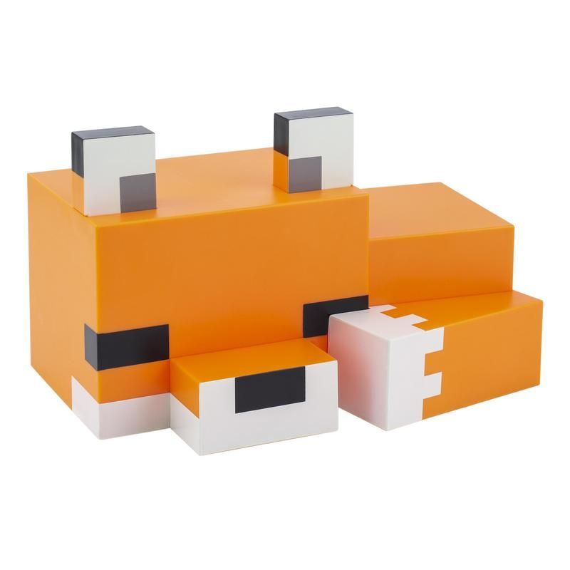 Paladone Minecraft Fox Lamp - Nachtlampje - 16 cm - Bruin/Rood/Zwart