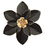 Metalen bloem muurkunst decor, 10 inch rustiek modern bloemensculptuur, noodlijdende ijzeren muur opknoping woondecoratie accent kunstwerken voor binnen keuken slaapkamer woonkamer kantoor buiten tuin