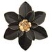 Metalen bloem muurkunst decor, 10 inch rustiek modern bloemensculptuur, noodlijdende ijzeren muur opknoping woondecoratie accent kunstwerken voor binnen keuken slaapkamer woonkamer kantoor buiten tuin