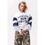 Catwalk Junkie trui met tekstprint - grijs
