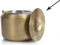 XLBoom Laps deksel voor champagnemmer D26cm brass - RVS