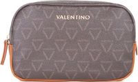 VALENTINO Toilettas Lady Re Soft Cosmetic Case Moro / Cuoio Donkerbruin