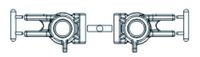 Jamara Achteras Arm voor X3 Buggy (2-delig)