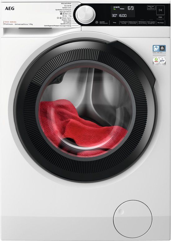 AEG LR75U964 7000 Serie ProSteam Wasmachine - 9kg - A Label - NL/FR