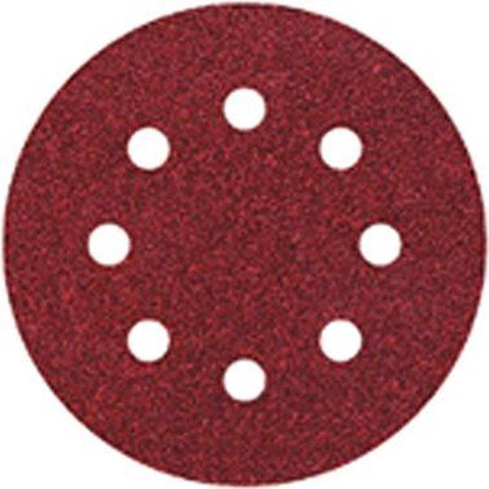 Wolfcraft - 5 klittenbandschijven voor hout/metaal, Ø 115 mm, korrel 40
