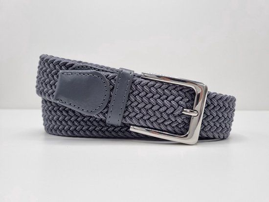 Heble® Trendy Elastische Broekriem - Unisex - Grijs - 105 cm x 3.5 cm