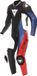 Dainese Demon Sprint geperforeerd eendelig leren motorfietspak - Zwart/wit/rood - Maat 46
