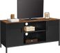 Merkloos Tv-meubel - RetroDesign - verstelbare planken - geschikt voor 55 inch TV - vintage bruin-zwart