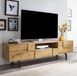FINEBUY Lowboard FB77754 TV-Board Kommode 160cm MDF Chêne décor Design avec 2 portes