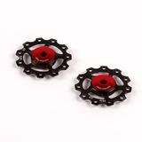 CEMA Shimano Derailleurwieltjes PVC 9/10/11V RVS Zwart