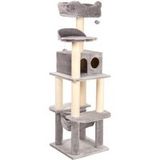 zooplus Exclusive La Digue Krabpaal Lichtgrijs H163 x L49 x B49 cm