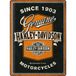 Nostalgic Art Harley-Davidson Retro Bord 30 x 40 cm Staal Zwart/Oranje