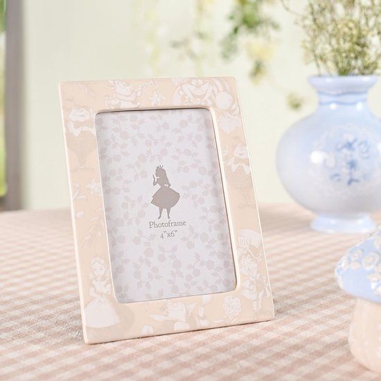 Disney Home Disney - Alice In Wonderland - 4 x 6 ″ Geglazuurde keramische fotolijst