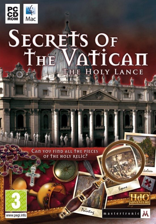 Mastertronic Ltd Secrets Of The Vatican The Holy Lance Game PC & Mac