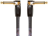 BOSS BIC-1AA Studio Grade Instrument Cable, Patch/pedal cable, right-angle 1/4-inch connectors, 1 ft/30 cm length