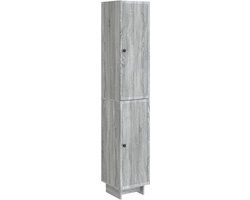 vidaXL - Kastenset - 2 stuks - Grijs Sonoma - Bewerkt hout