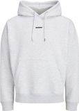 JACK&JONES - JCOCLUB BACK SCRIPT PRINT SWEAT HOOD - Jongens - L - Katoen/Polyester - Light Grey Melange