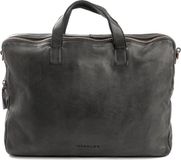 Harold's Leren Laptoptas met laptopvak Submarine Notebookbag Carry Case Black Zwart