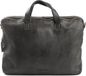 Harold's Leren Laptoptas met laptopvak Submarine Notebookbag Carry Case Black Zwart