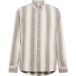 KnowledgeCotton Apparel Dune Stripe Chemise en coton à manches longues